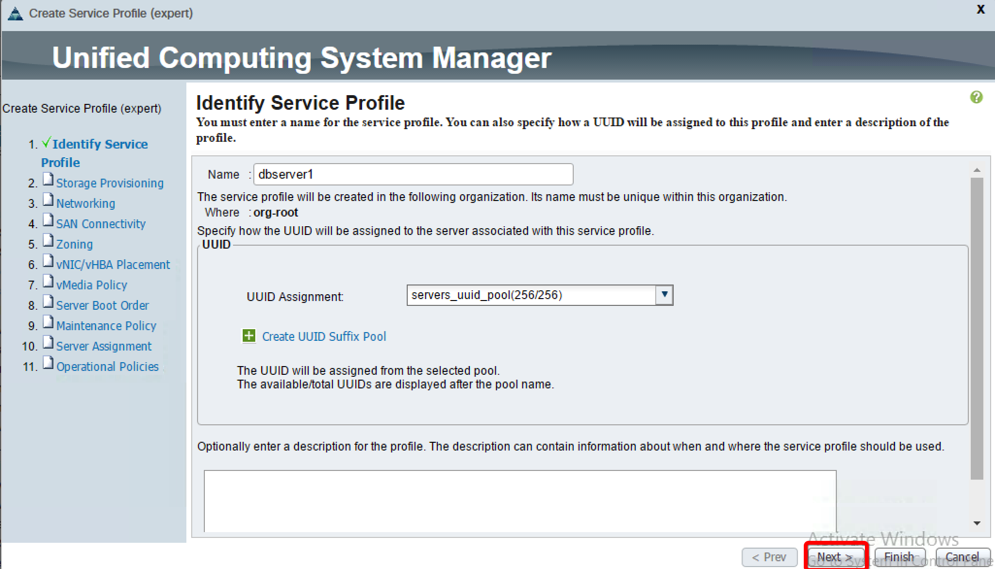 Identifying the service profile - Implementing Cisco UCS Solutions ...