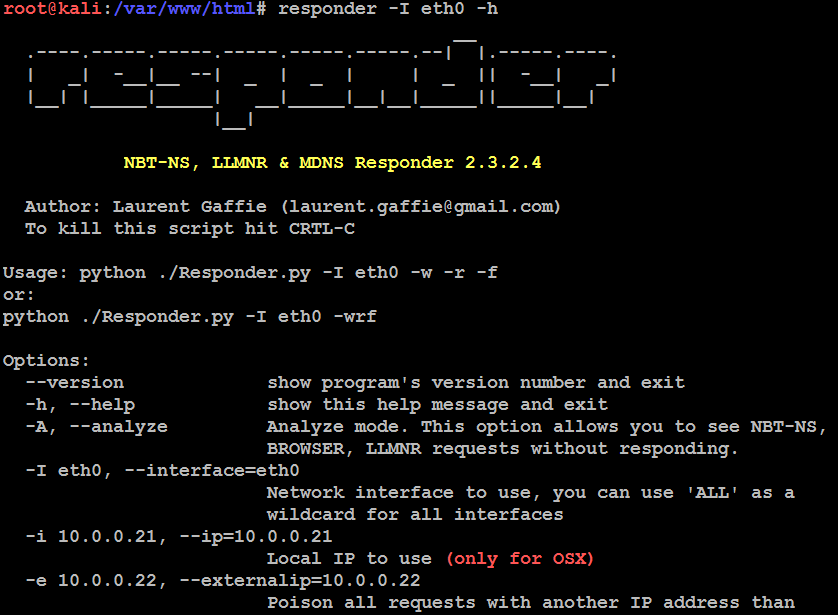 Responder - Mastering Kali Linux for Advanced Penetration Testing ...
