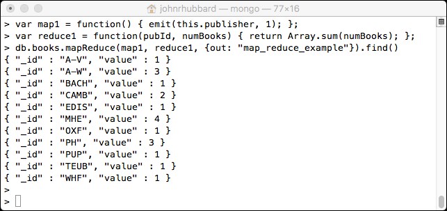 MapReduce in MongoDB