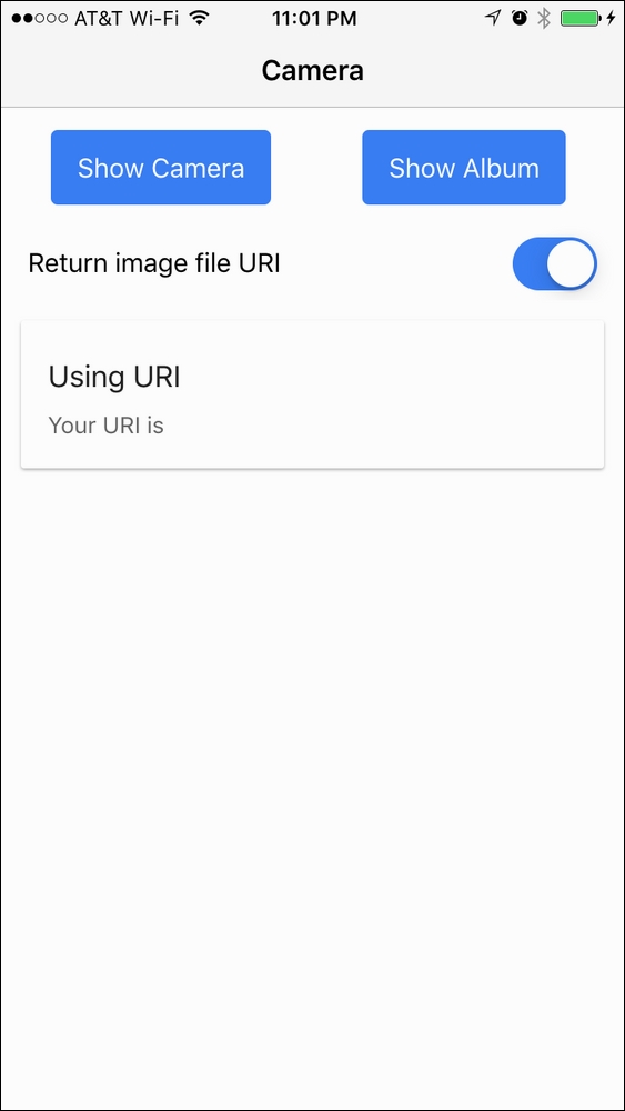 Taking a photo using the camera plugin - Ionic : Hybrid Mobile App ...