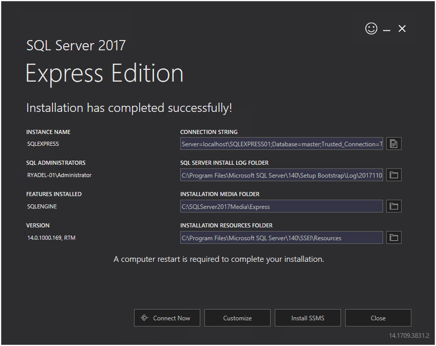Installing SQL Server 2017 Express - ASP.NET Core 2 and Angular 5 [Book]