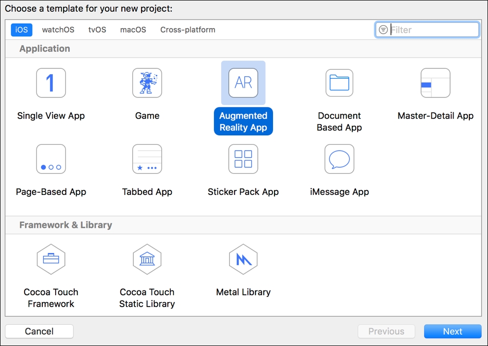 Creating an AR Spritekit project