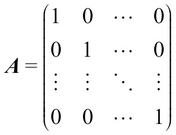 Identity matrix