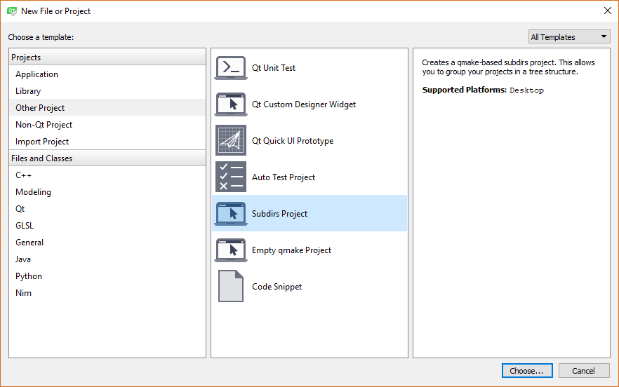 Project creation - Learn Qt 5 [Book]