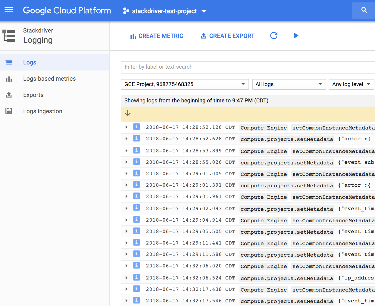 Logging - Google Cloud Platform Administration [Book]