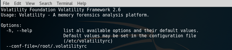 Using Volatility in Kali Linux - Digital Forensics with Kali Linux [Book]