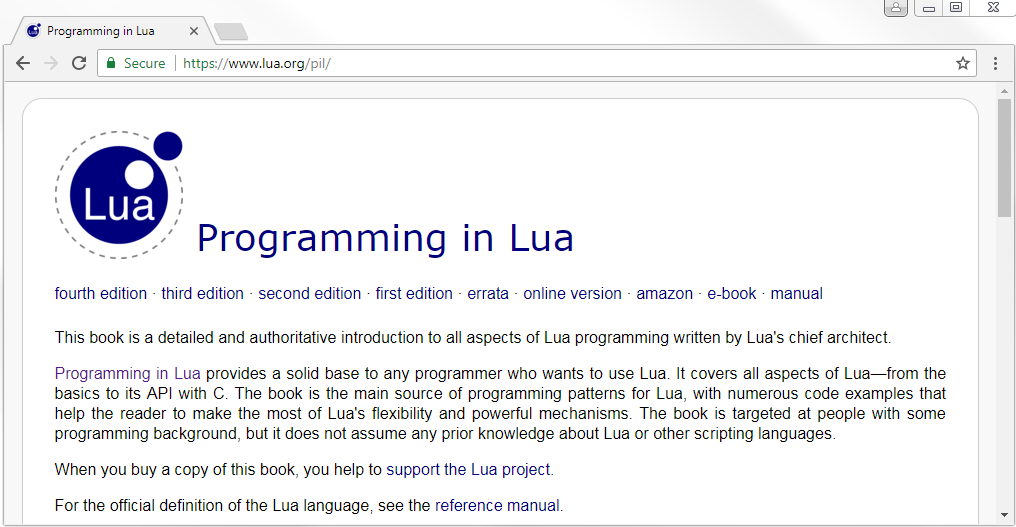 Lua programming - Mastering Wireshark 2 [Book]
