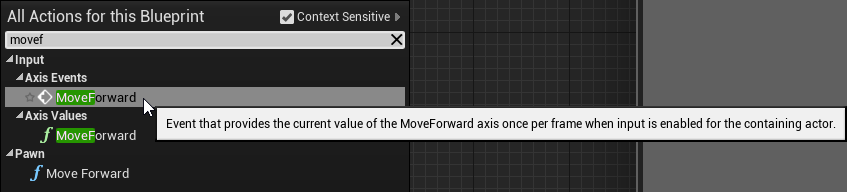 Handling movement input - Unreal Engine 4 Virtual Reality Projects [Book]
