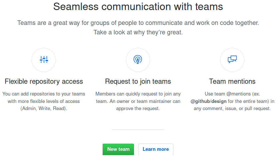 Creating a team - GitHub Essentials - Second Edition [Book]