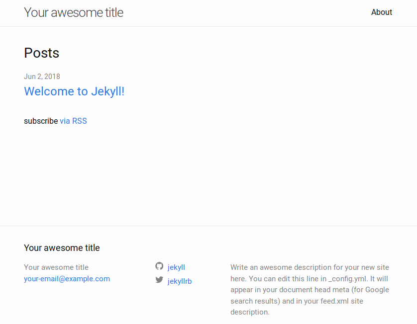 Customizing your page using Jekyll - GitHub Essentials - Second Edition ...