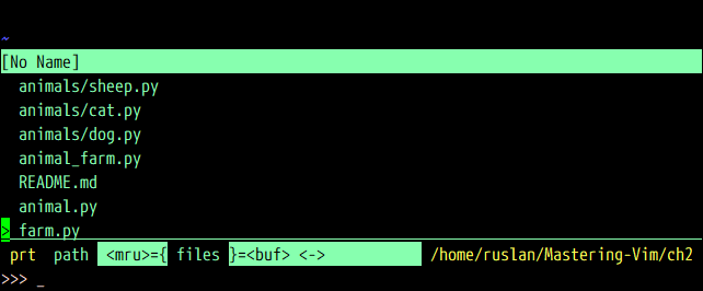 Plugin spotlight – CtrlP - Mastering Vim [Book]