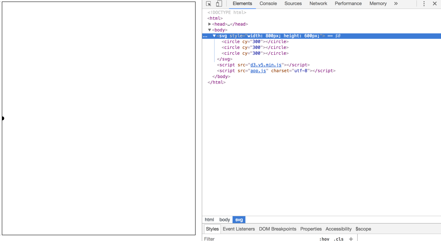 Use data attached to a visual element to affect its appearance - D3.js ...