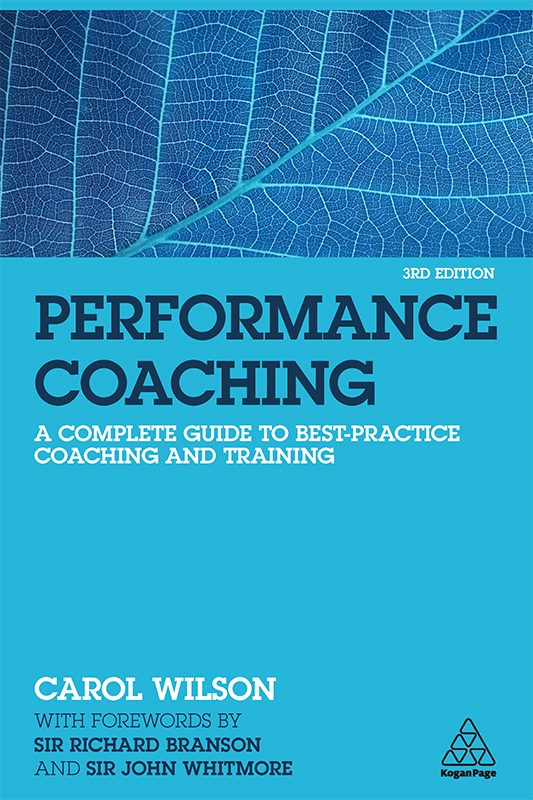 Cover: Performance Coaching by Carol Wilson