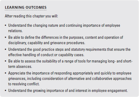 A textbox lists learning outcomes.