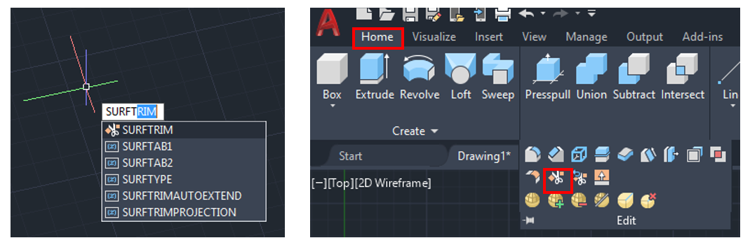 Surface trim - Practical Autodesk AutoCAD 2021 and AutoCAD LT 2021 [Book]