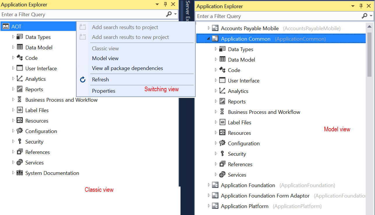 Application Explorer views - Implementing Microsoft Dynamics 365 for ...
