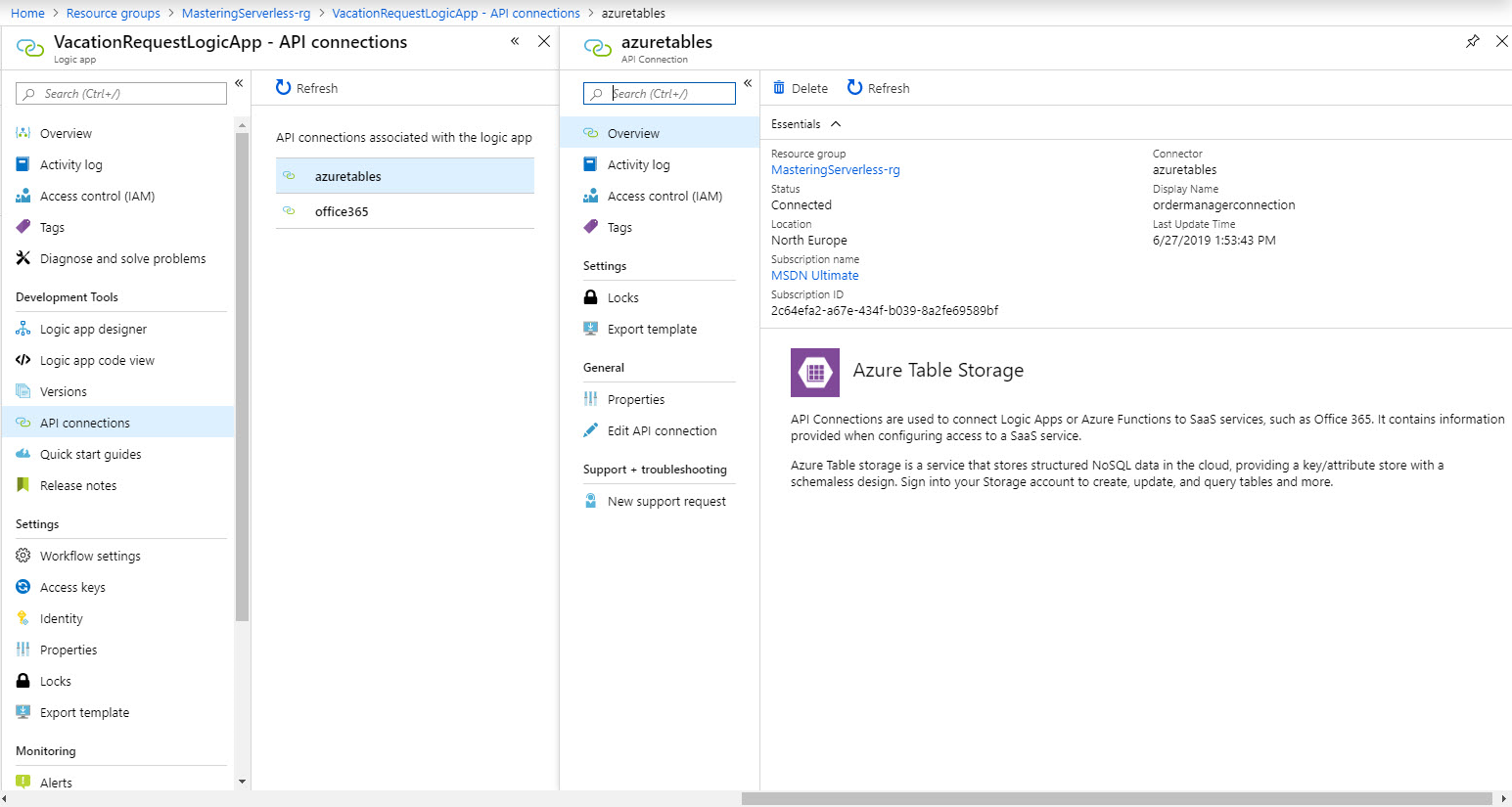 API connections - Mastering Azure Serverless Computing [Book]