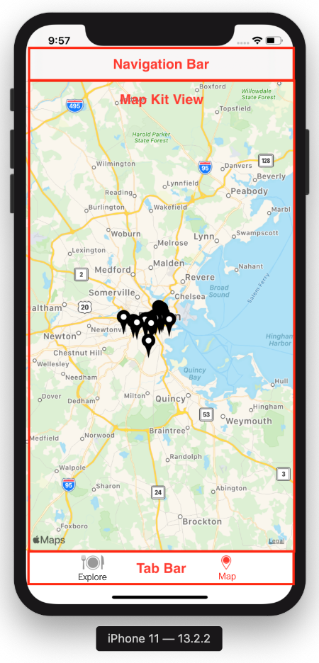Using the Map screen - iOS 13 Programming for Beginners - Fourth ...