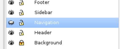 Time for action — hiding layers