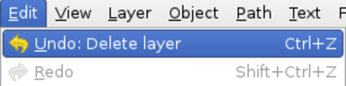 Time for action — deleting a layer