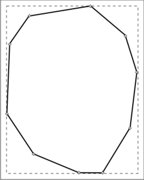 Time for action — using the Bezier tool