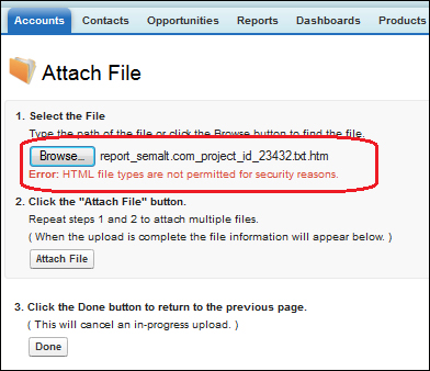 Testing document and attachment settings
