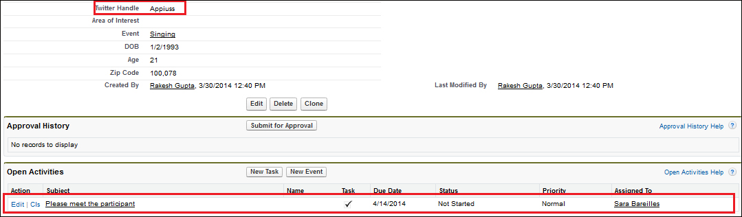 Monitoring a time-based workflow