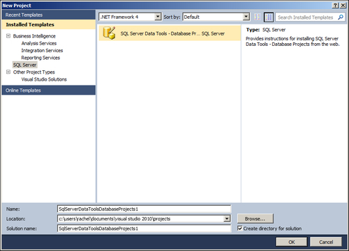 Creating database projects - What's New in SQL Server 2012 [Book]
