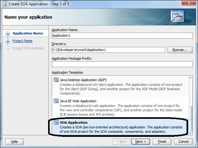Creating sample BPEL business processes