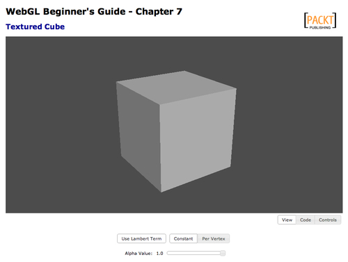 Time for action – texturing the cube - WebGL Beginner's Guide [Book]