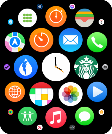 Figure 40: The Home screen as it normally appears.