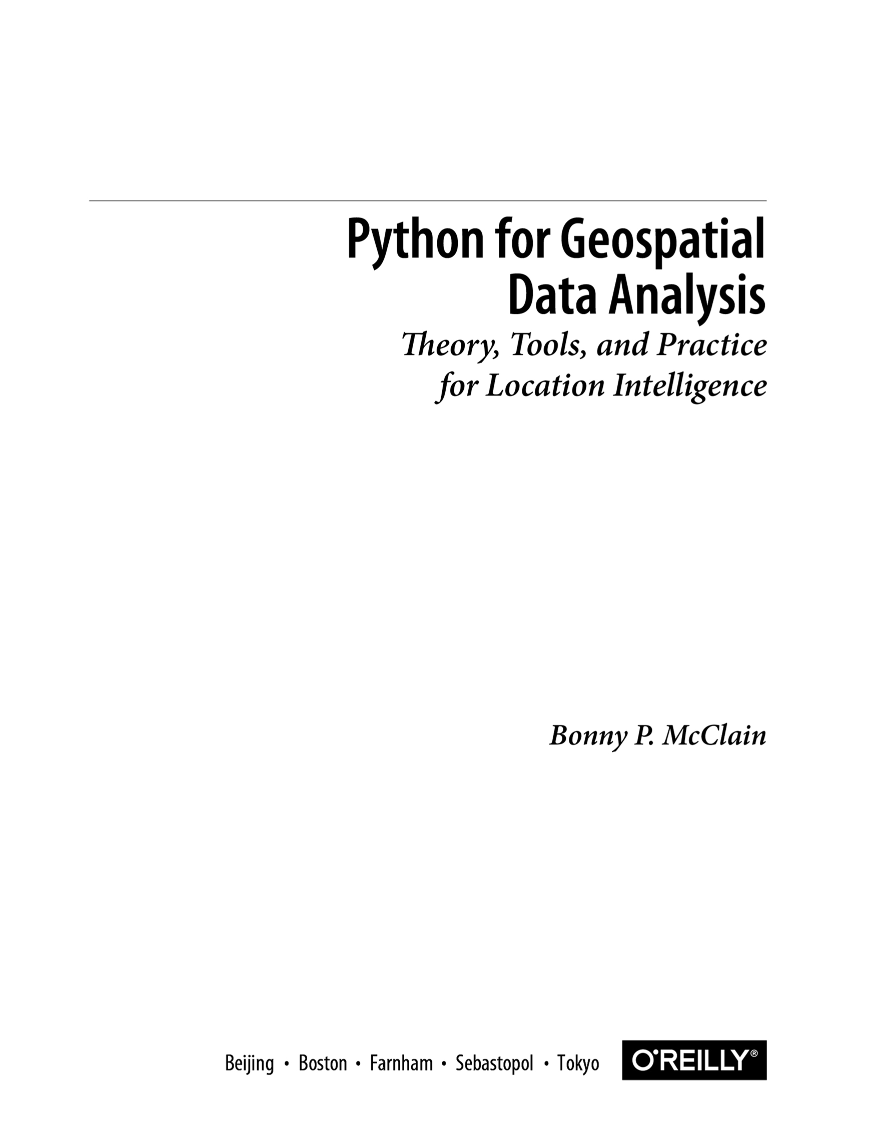 Python for Geospatial Data Analysis