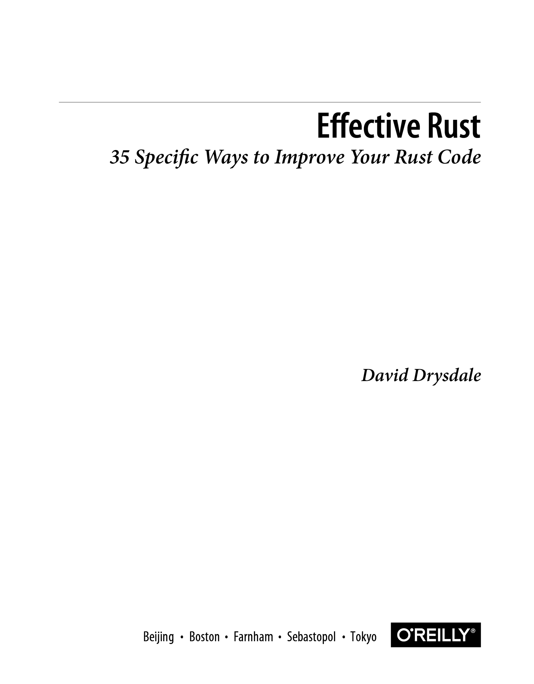 Effective Rust