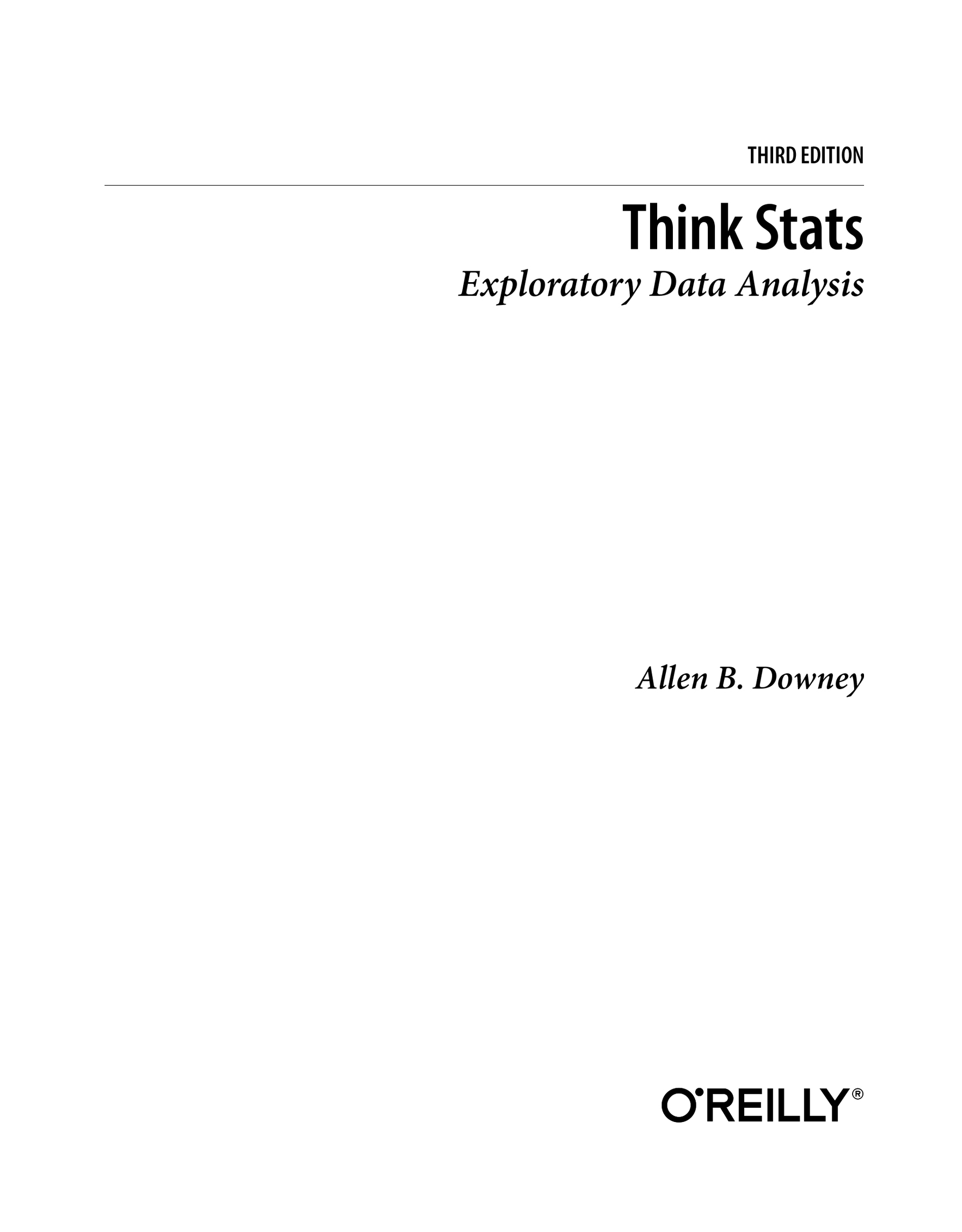 Think Stats, 3rd Edition