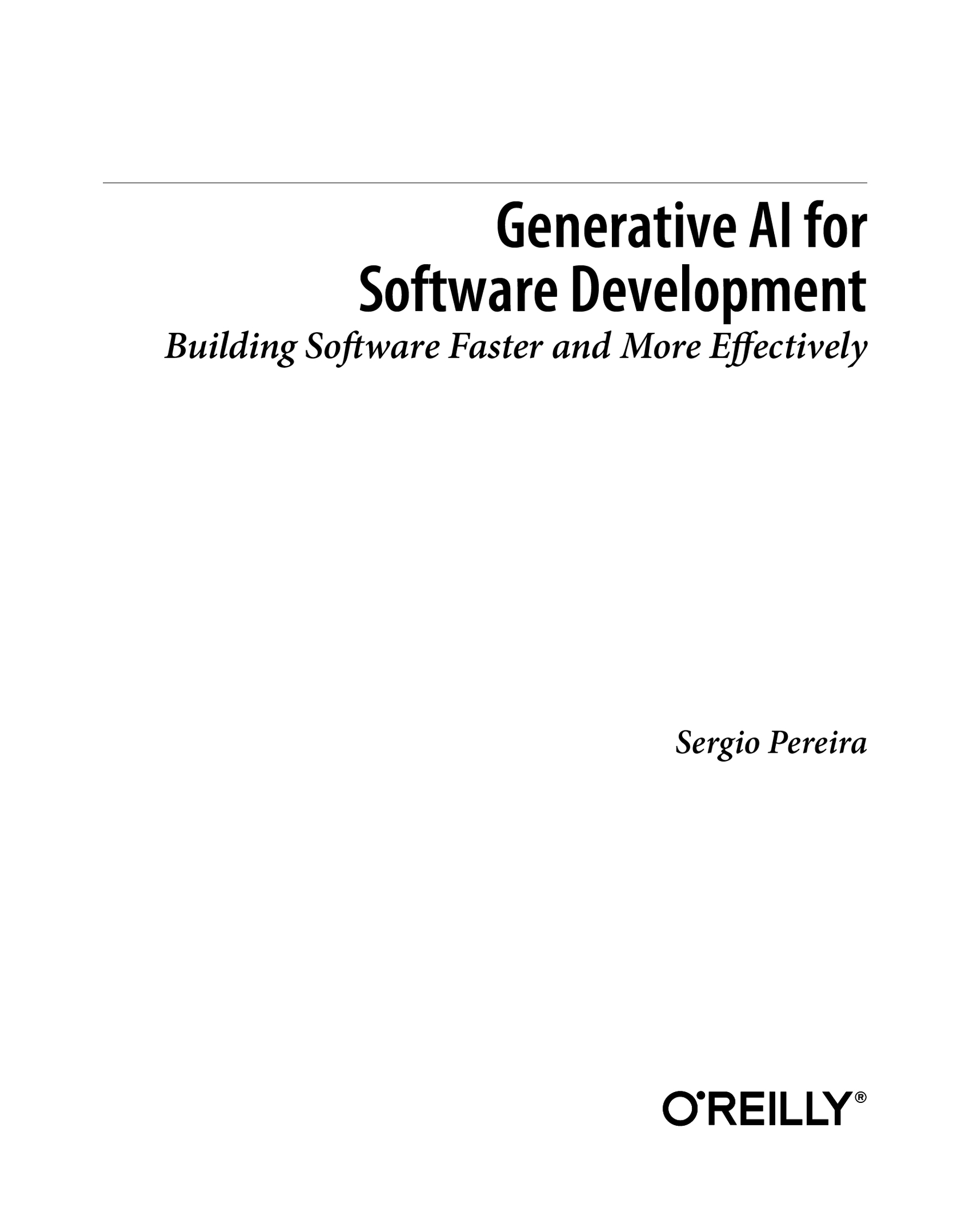 Generative AI for Software Development
