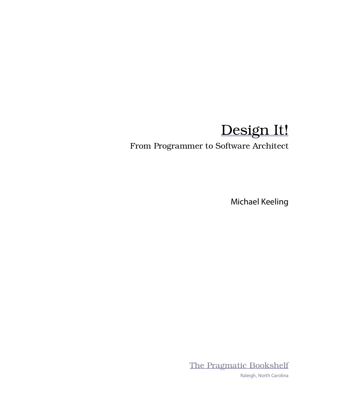 Design It!