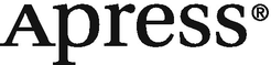 The image is a logo featuring the word "Apress" in a stylized font, with a registered trademark symbol next to it. The text is black on a white background.