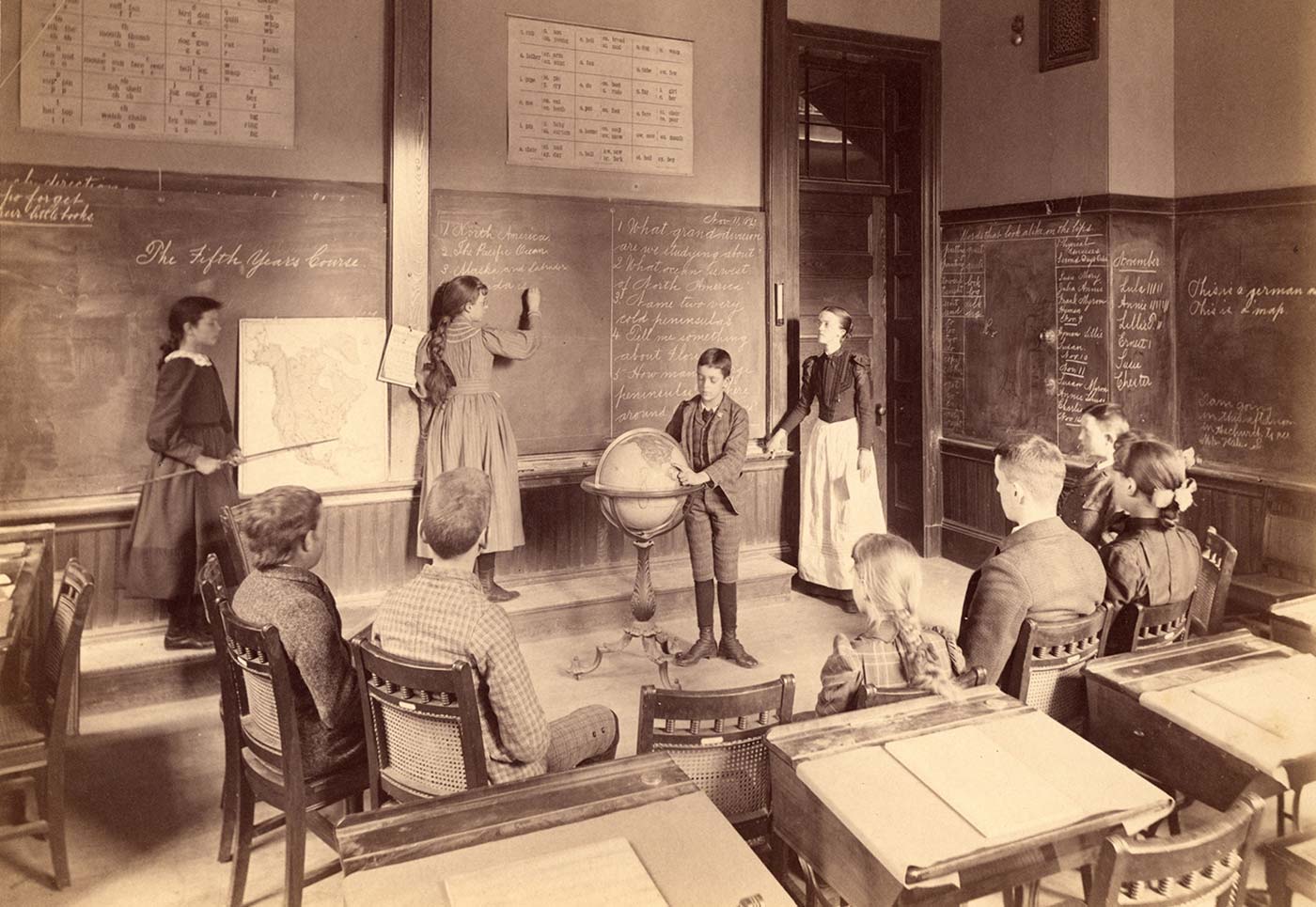 Classroom of Miss Kate Hobart.
