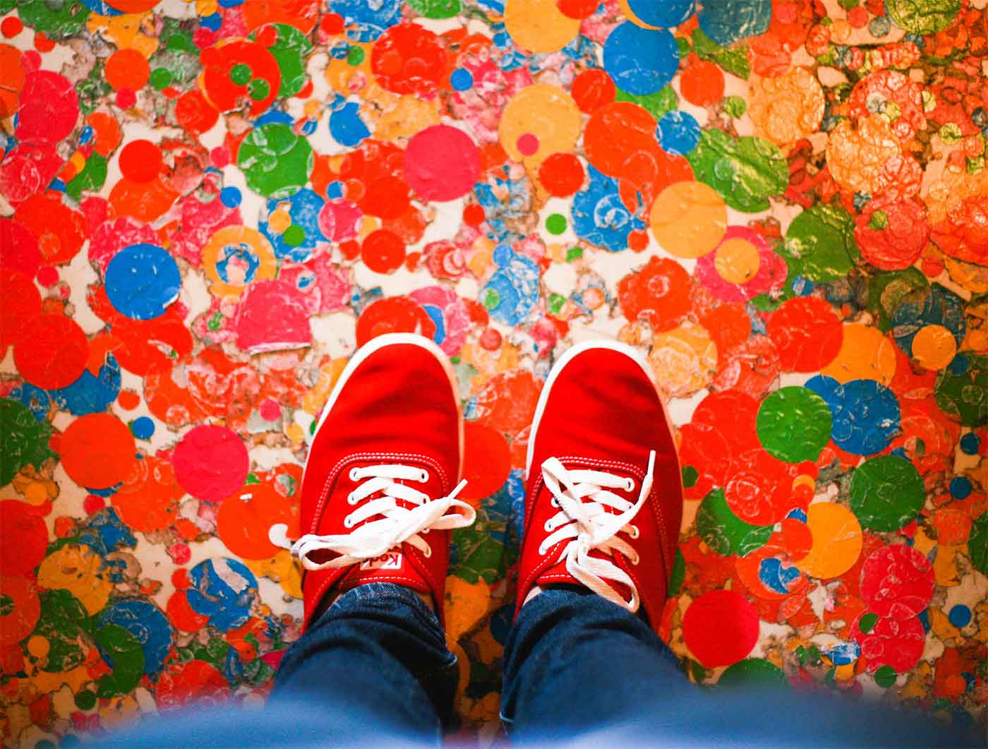 Colored floor