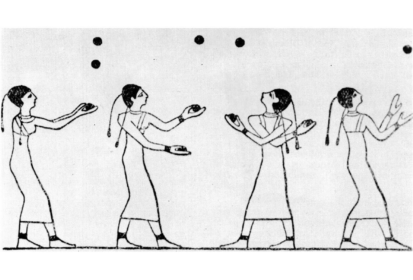 Early Egyptian juggling art