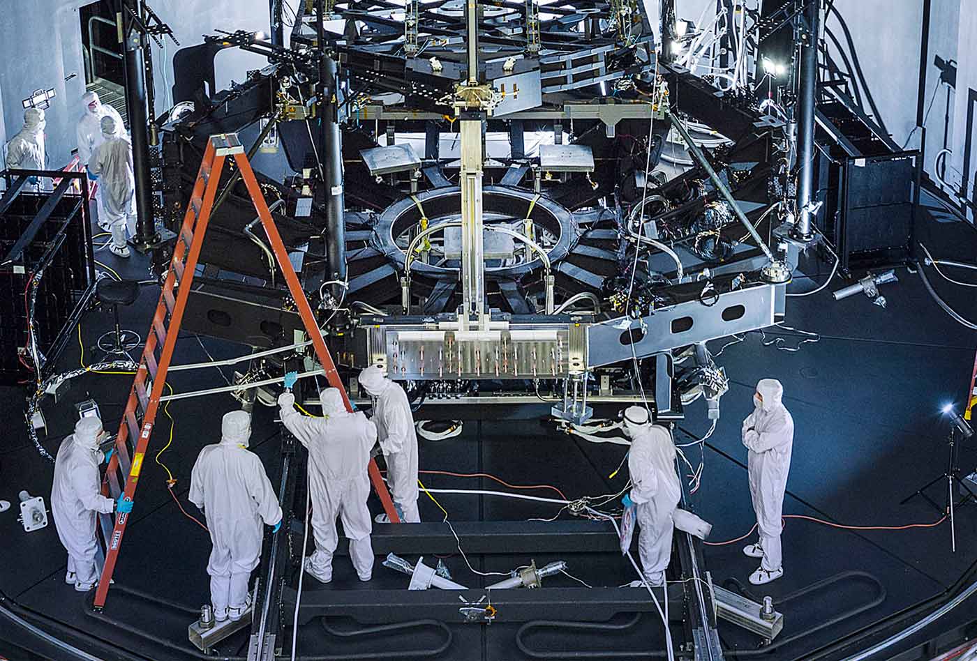 James Webb Space Telescope in NASA's giant thermal vacuum chamber
