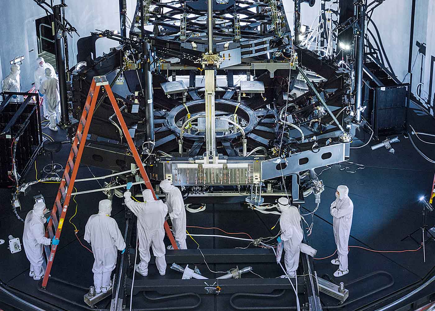 James Webb Space Telescope in NASA's giant thermal vacuum chamber.