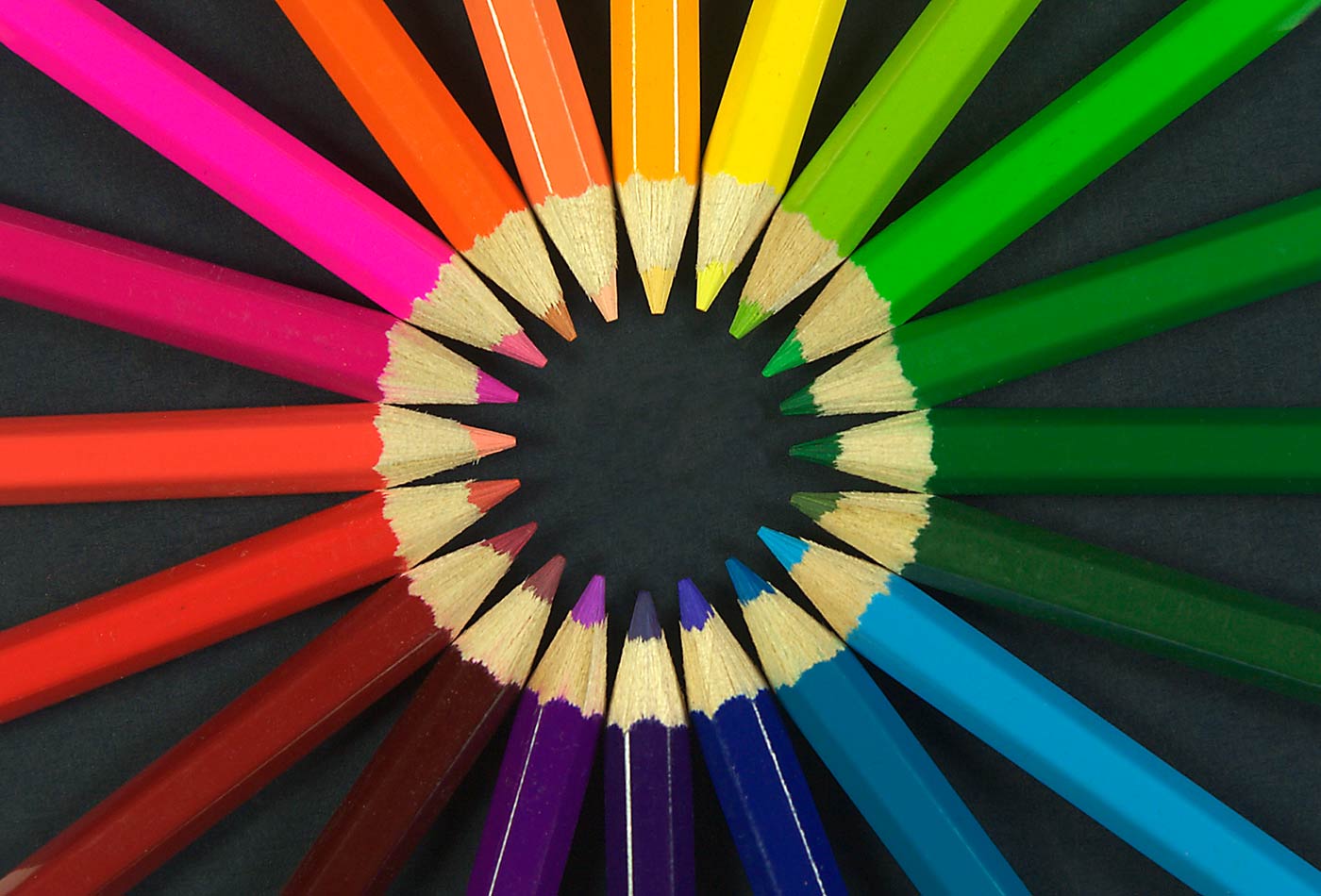 Colouring pencils.