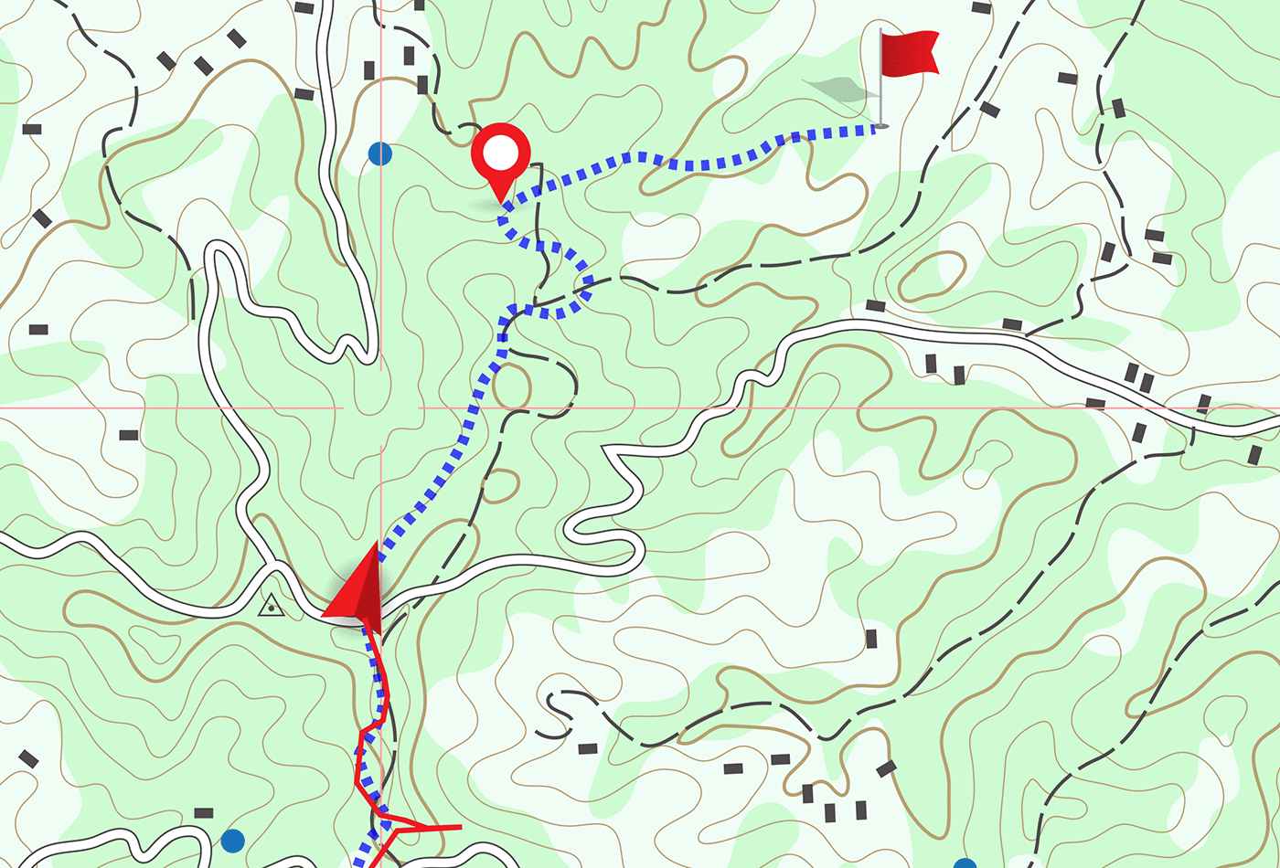 Map with path