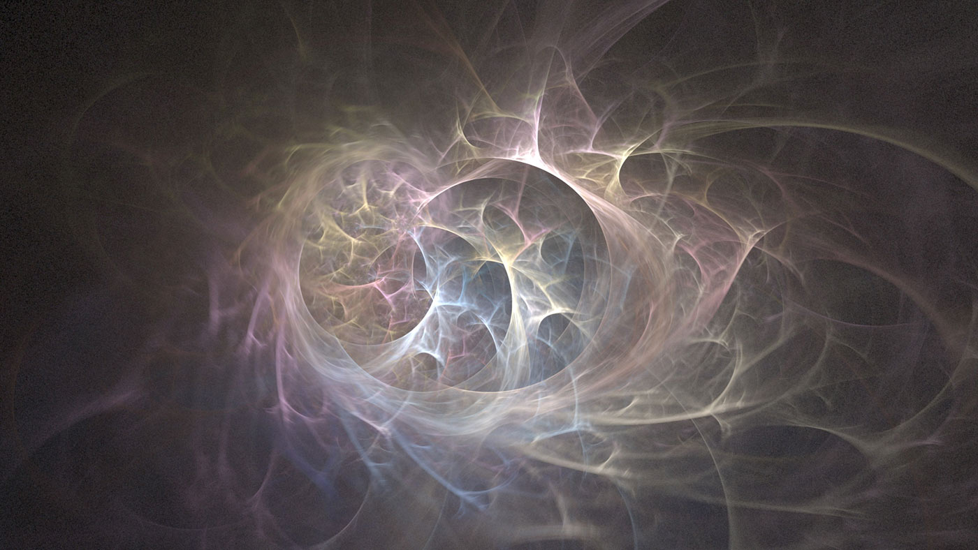 Sample fractal image generated by the distributed computing project Electric Sheep.