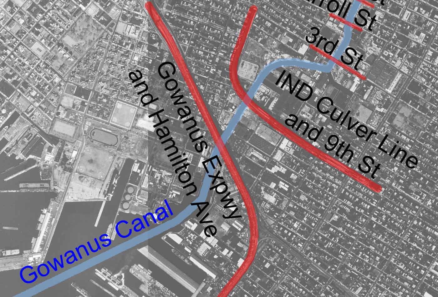 Gowanus Canal map.