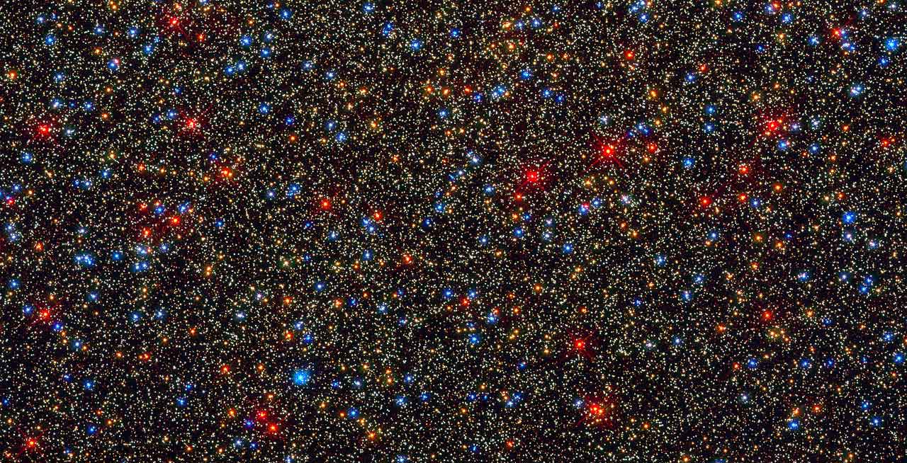 Globular star cluster in Omega Centauri, taken by the Hubble Space Telescope