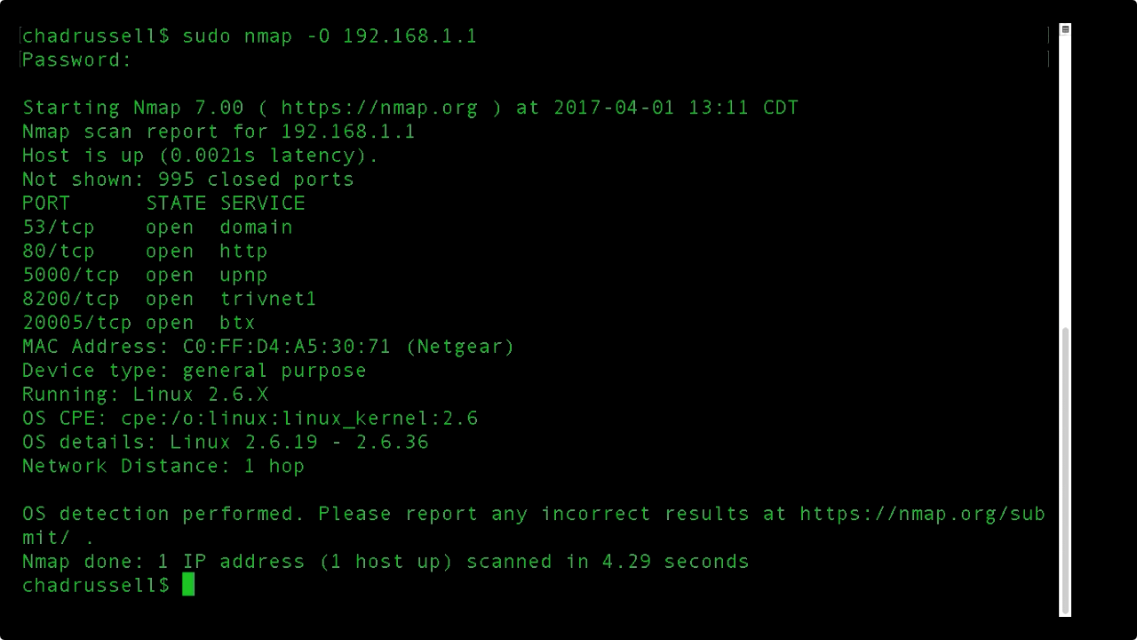 Screen from "How can I scan my network using Nmap?"