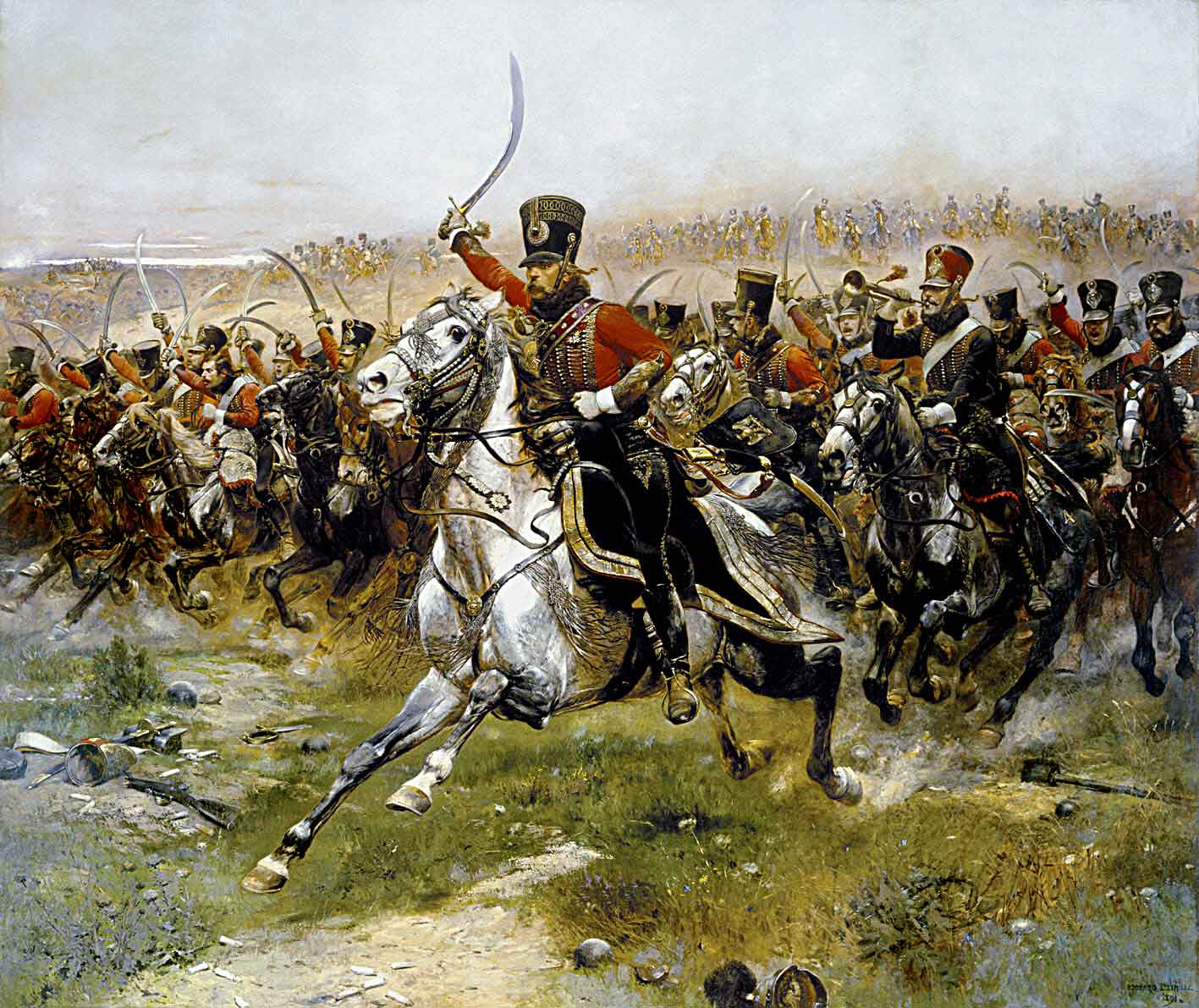 Charge of the 4th Hussars at the battle of Friedland, 14 June 1807